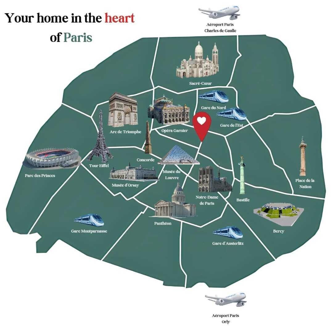 Appartement Republique Paris Ngoại thất bức ảnh